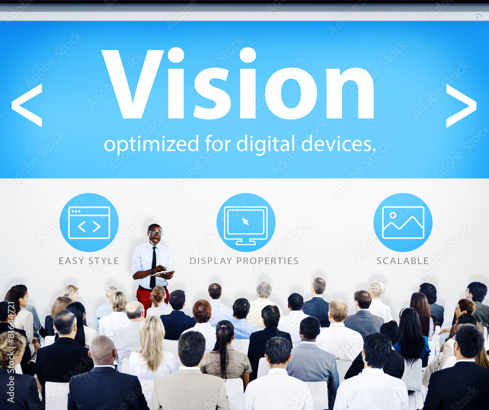 Group Business People Seminar Vision Concept