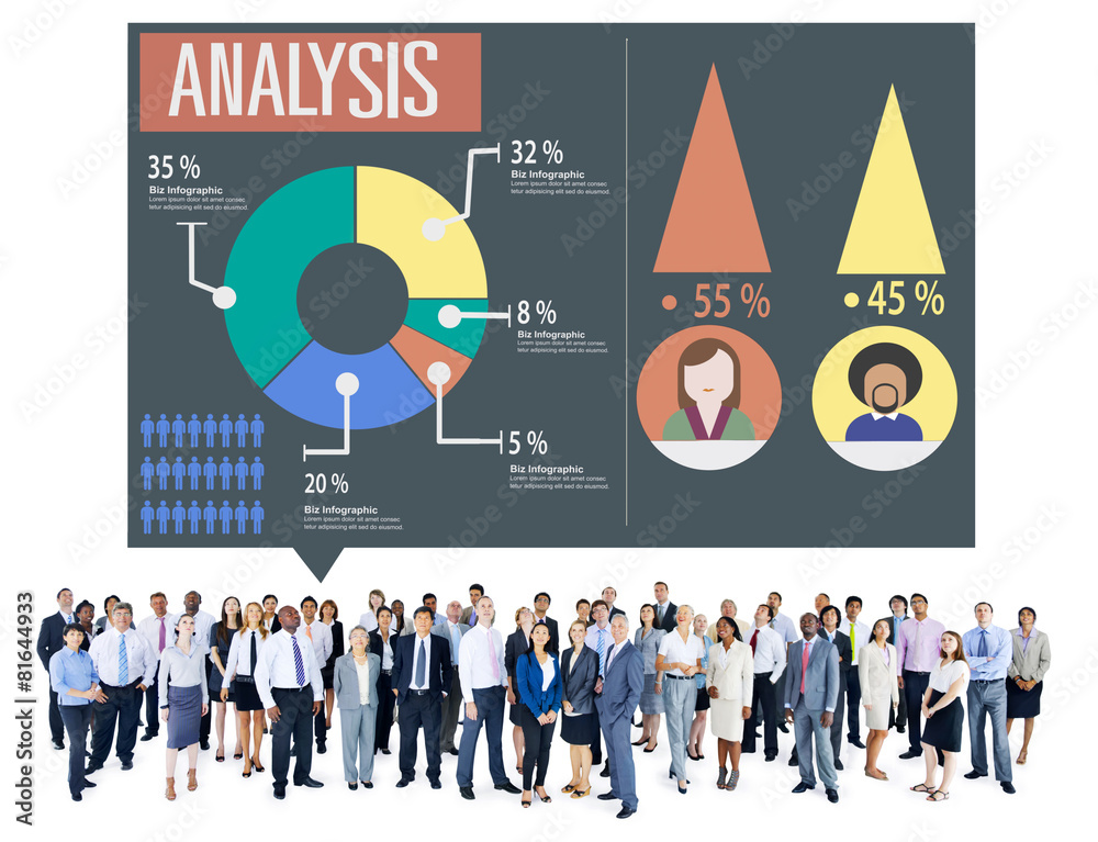 Analysis Analytic Marketing Sharing Graph Diagram Concept