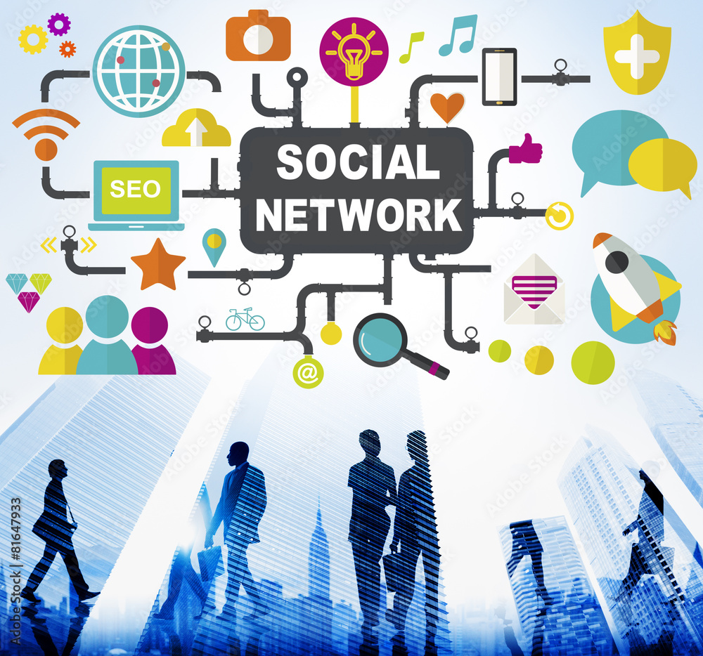 Social Network Internet Online Society Connecting Concept