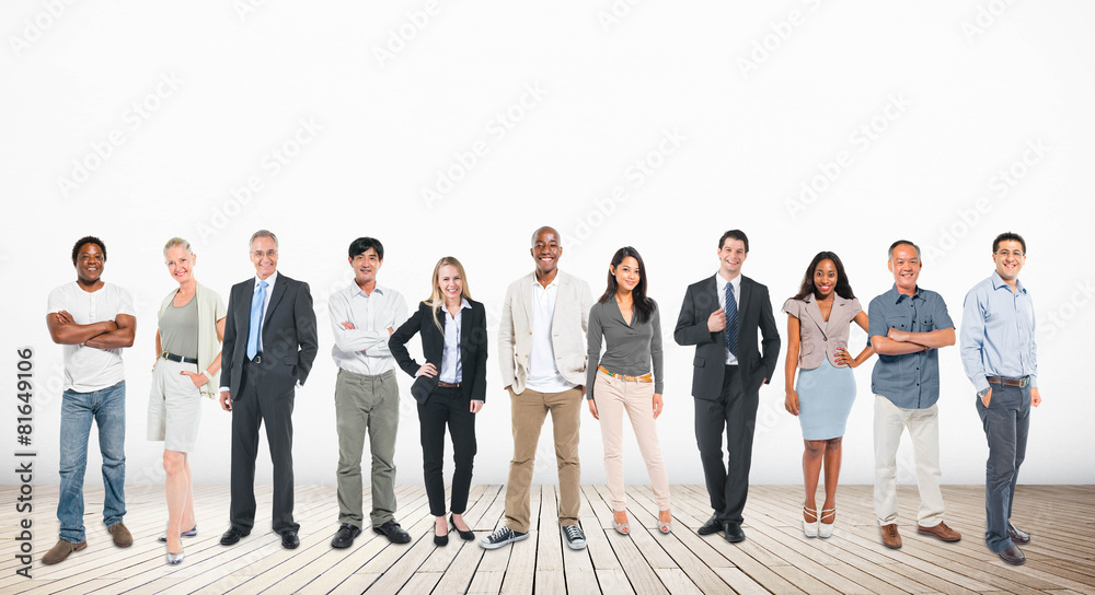 Group of Diverse Community Cheerful People Concept