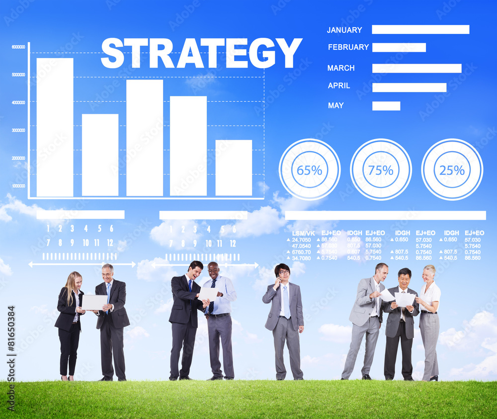 Strategy Data Information Plan Marketing Solution Vision Concept