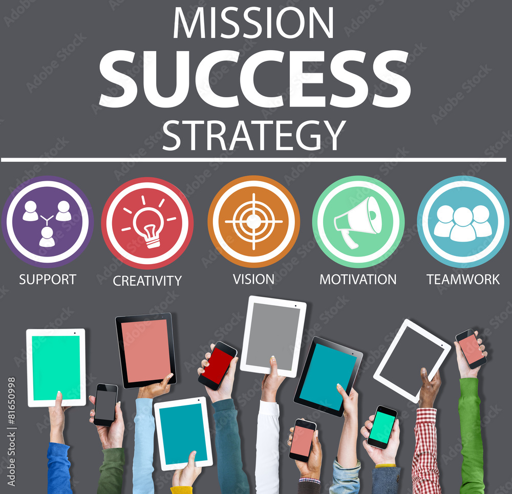 Mission Success Strategy Achievement Strategy Concept