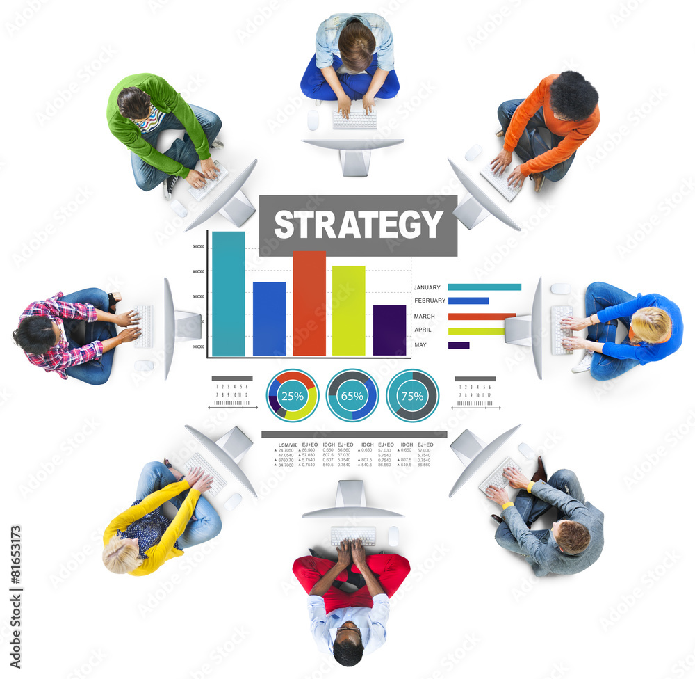 Strategy Data Information Plan Marketing Solution Vision Concept