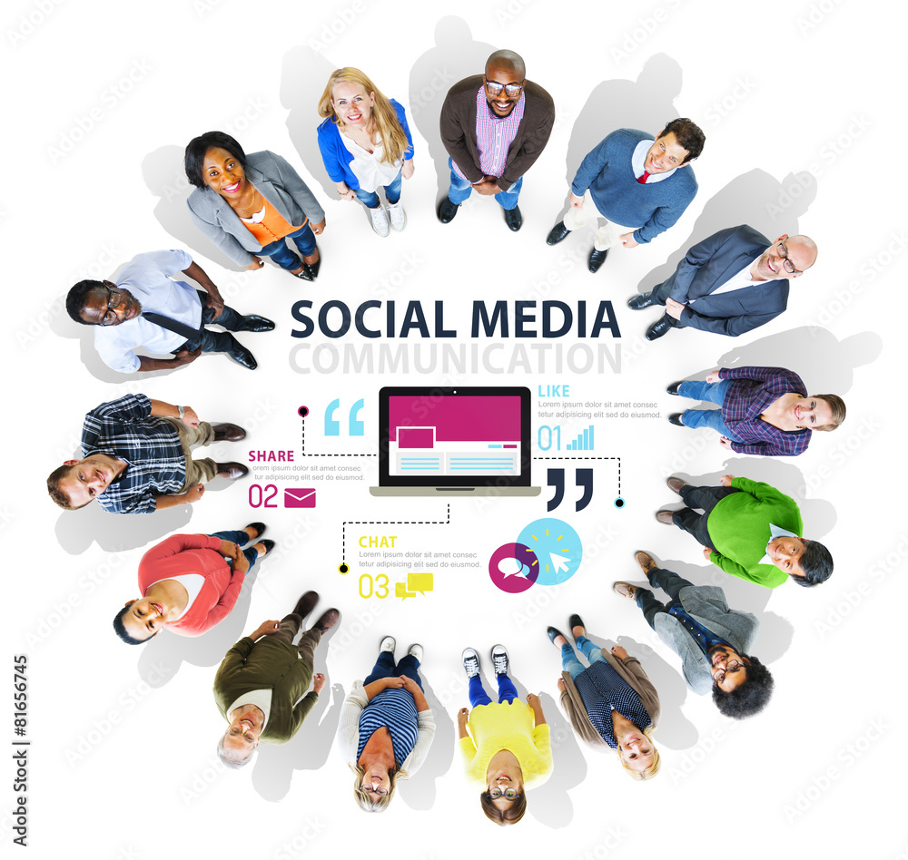 Social Media Social Networking Technology Connection Concept