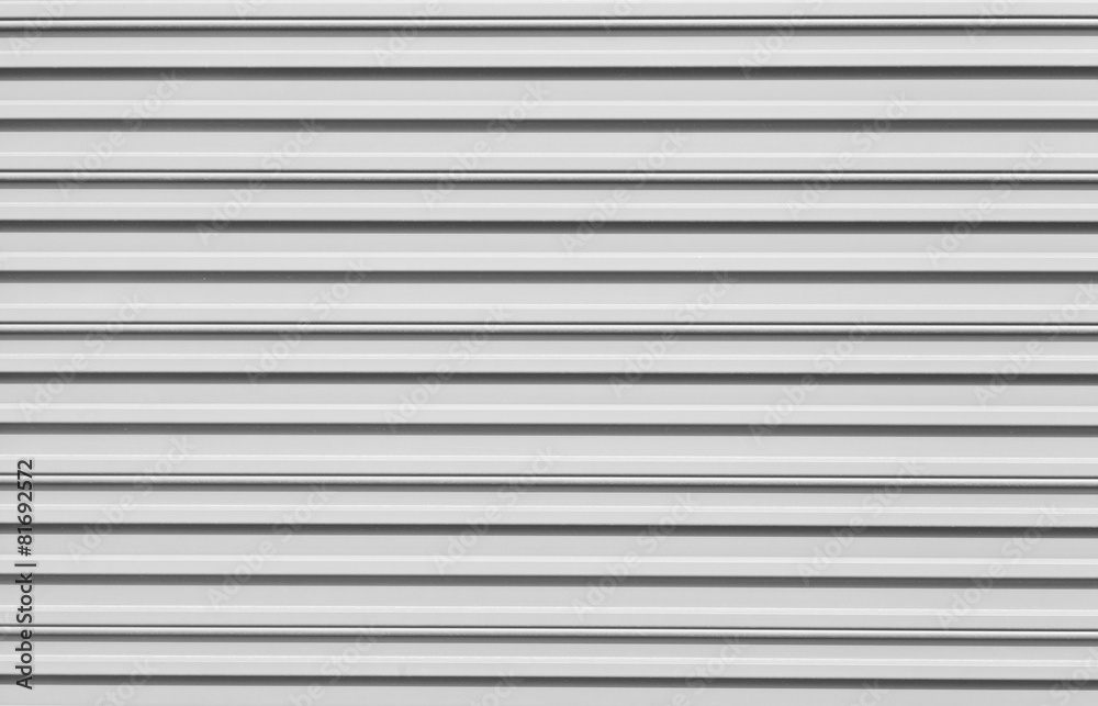 White corrugated metal background and texture surface..