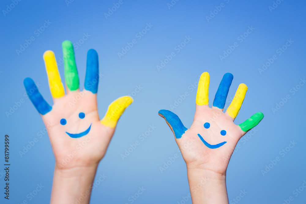 Happy smiley hands