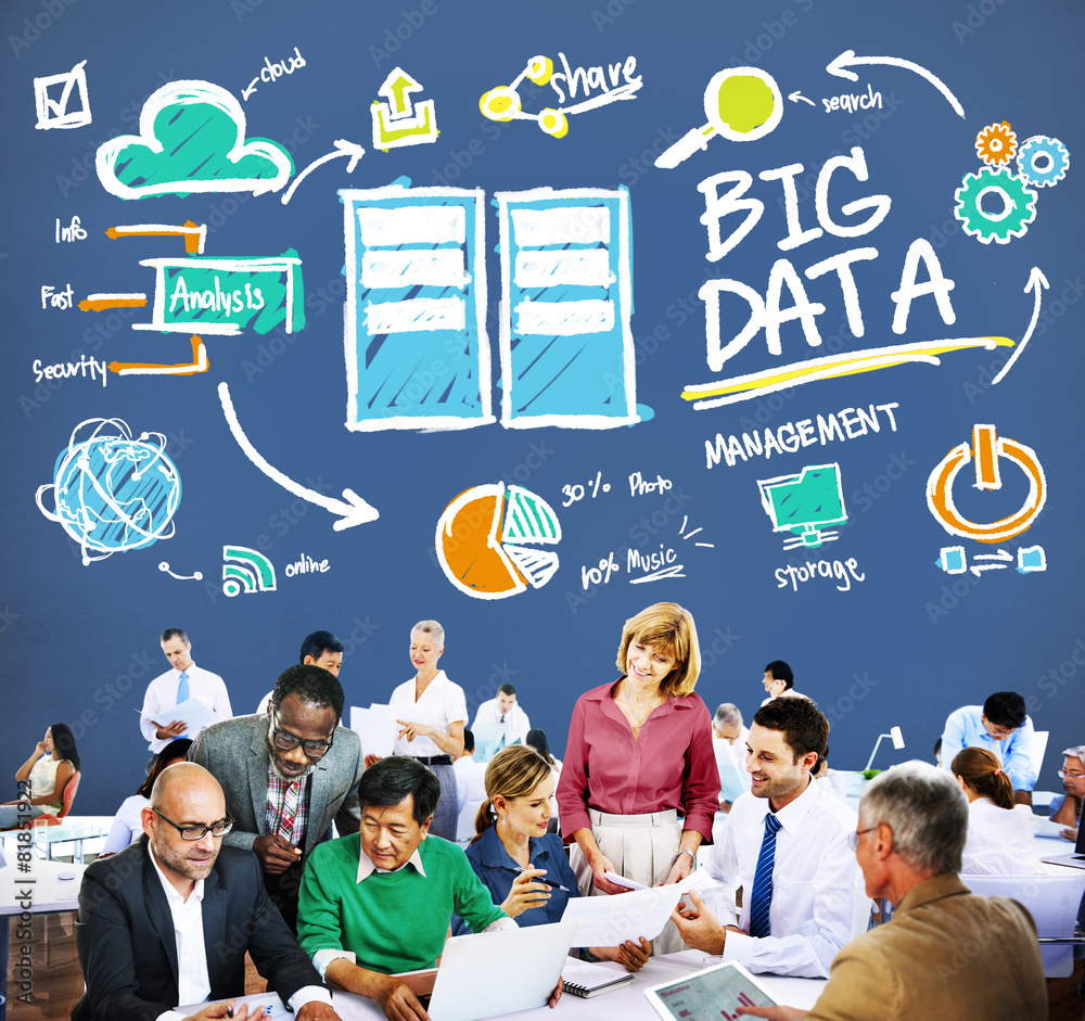 Big Data Storage Online Technology Database Concept