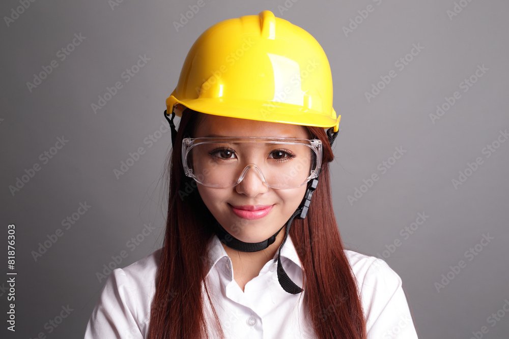 Smile engineer woman