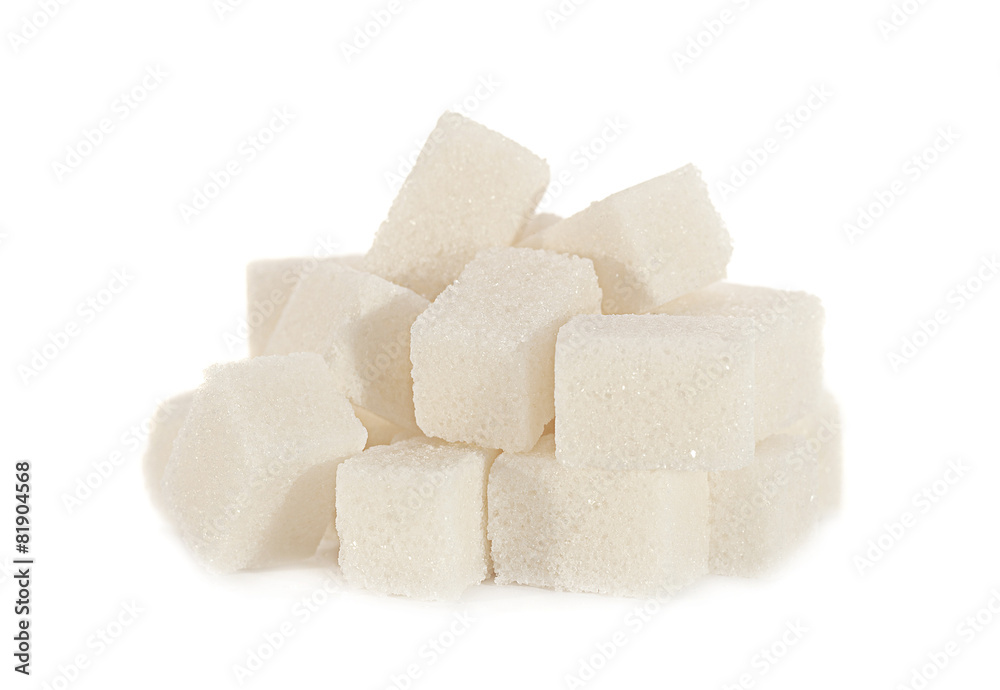 White sugar cube