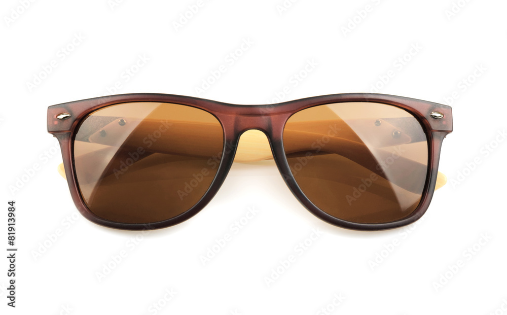 Sunglasses isolated against a white background