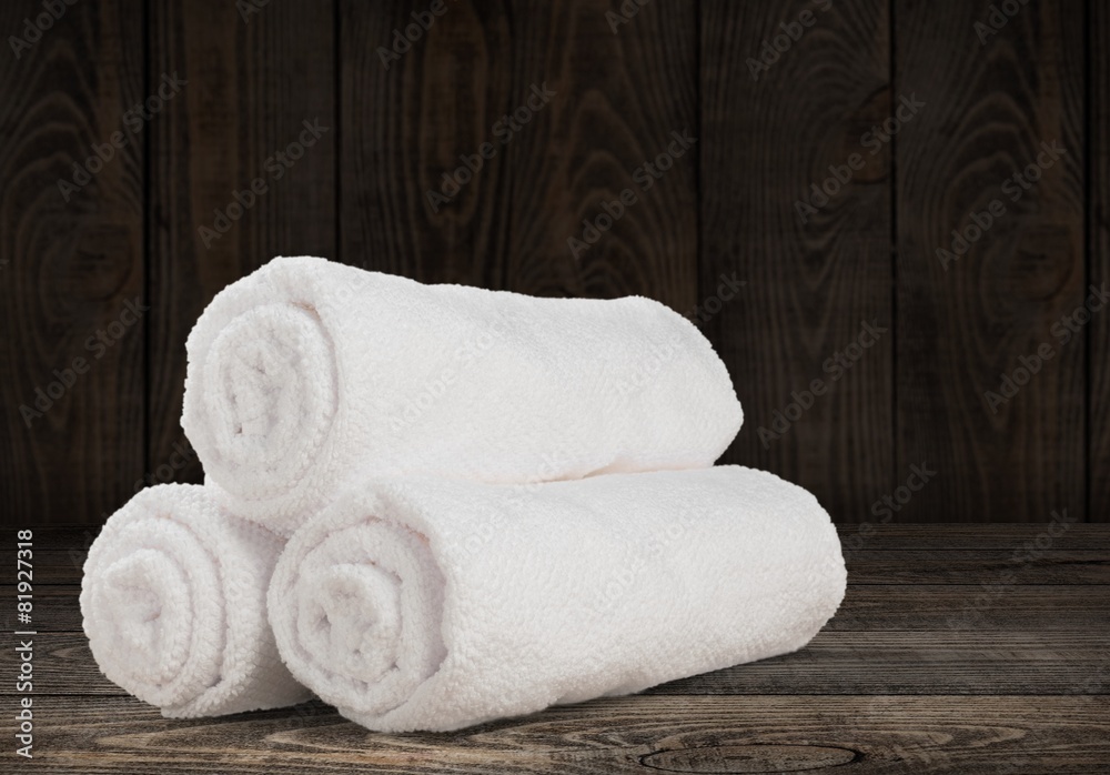 Towel. Rolled up Bath Towels