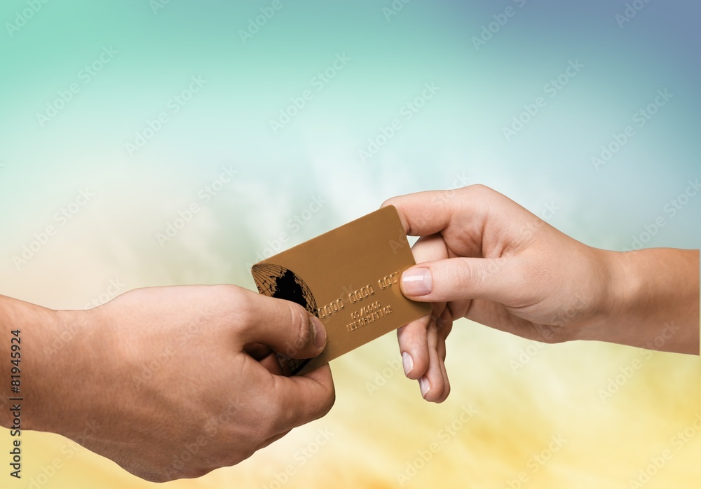 Credit Card. Pay a bill