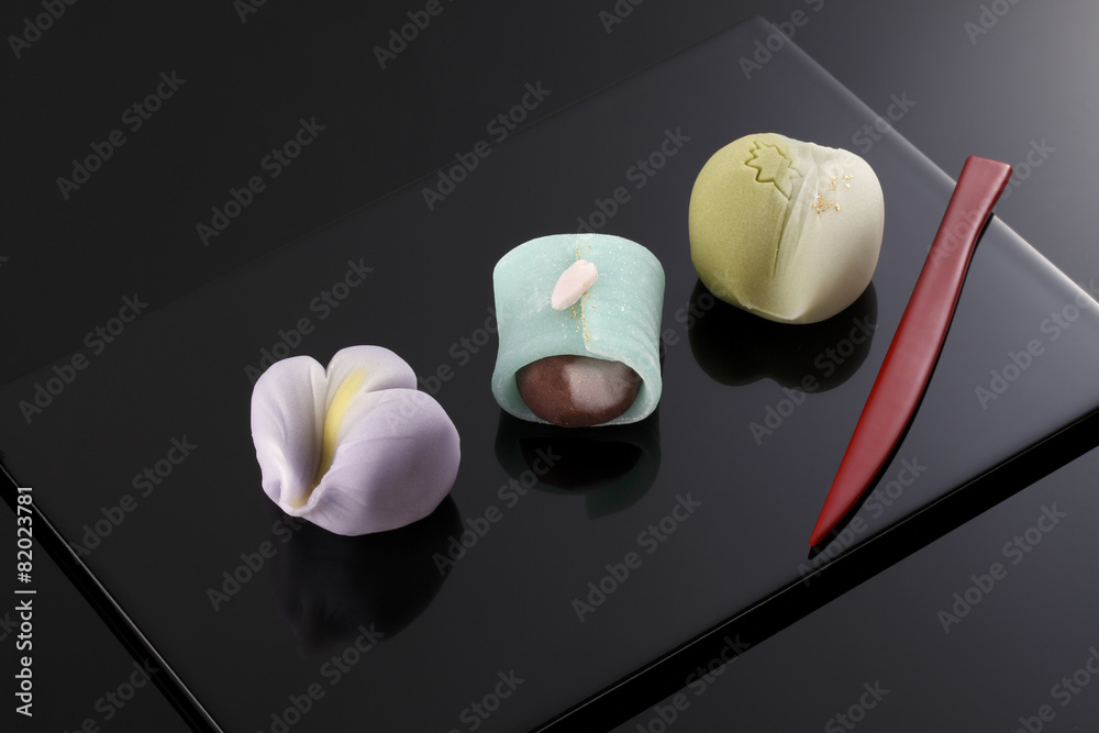 Japanese traditional confectionery cake wagashi