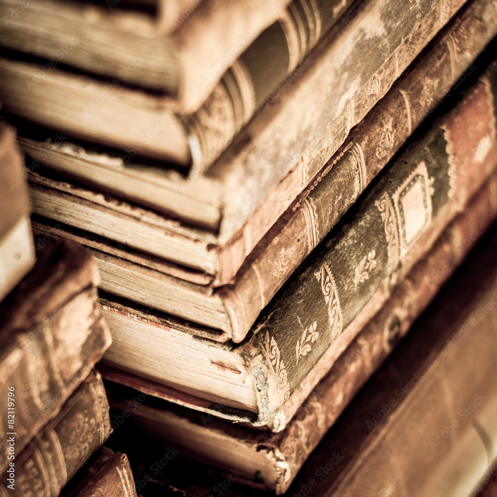 Books stacked