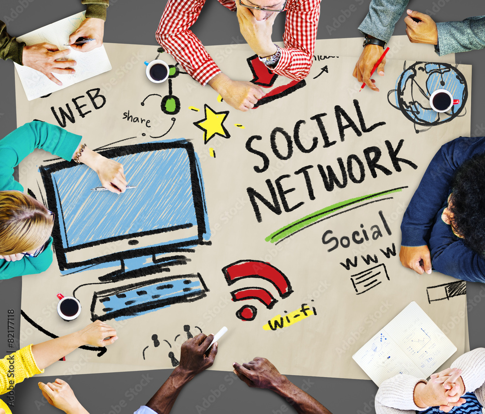 Social Network Social Media Internet WWW Web Online Concept