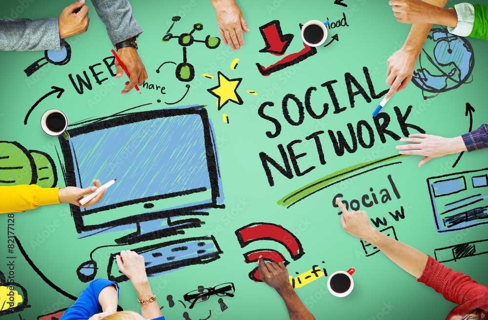 Social Network Social Media Internet WWW Web Online Concept