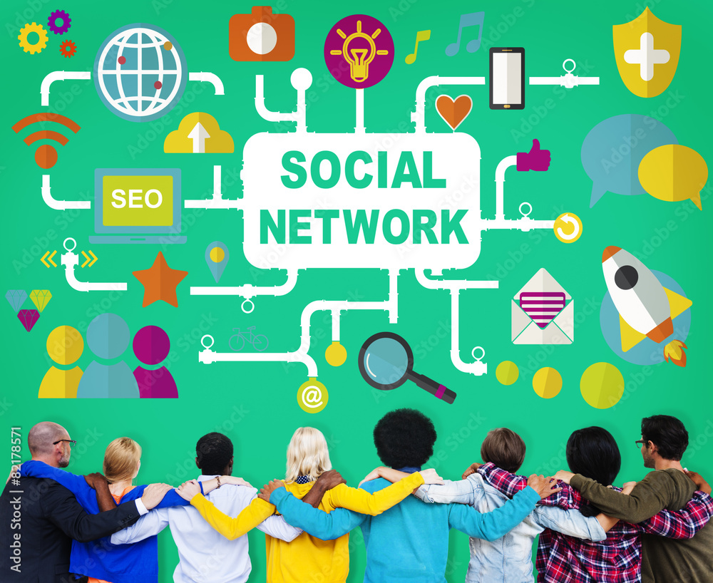 Social Network Internet Online Society Connecting Social Concept