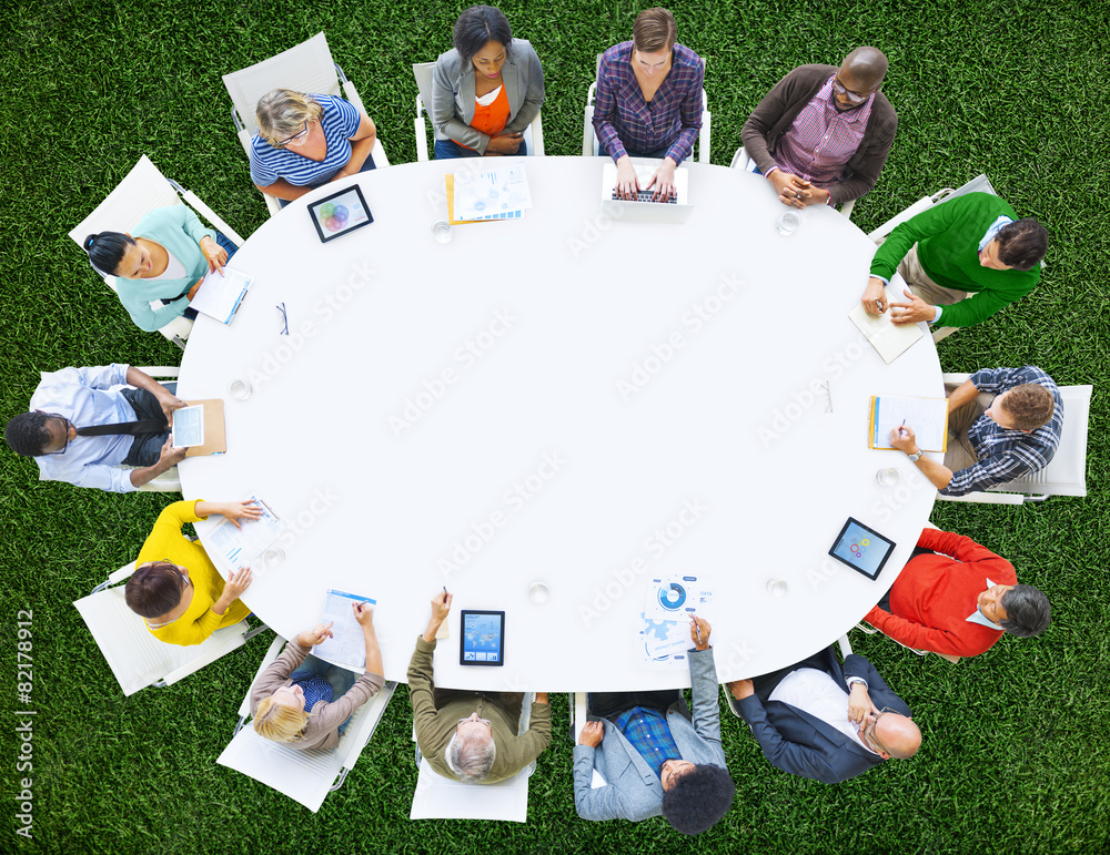 Group of People Business Meeting Brainstorming Concept