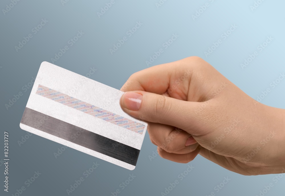 Credit Card. Hand /w credit card