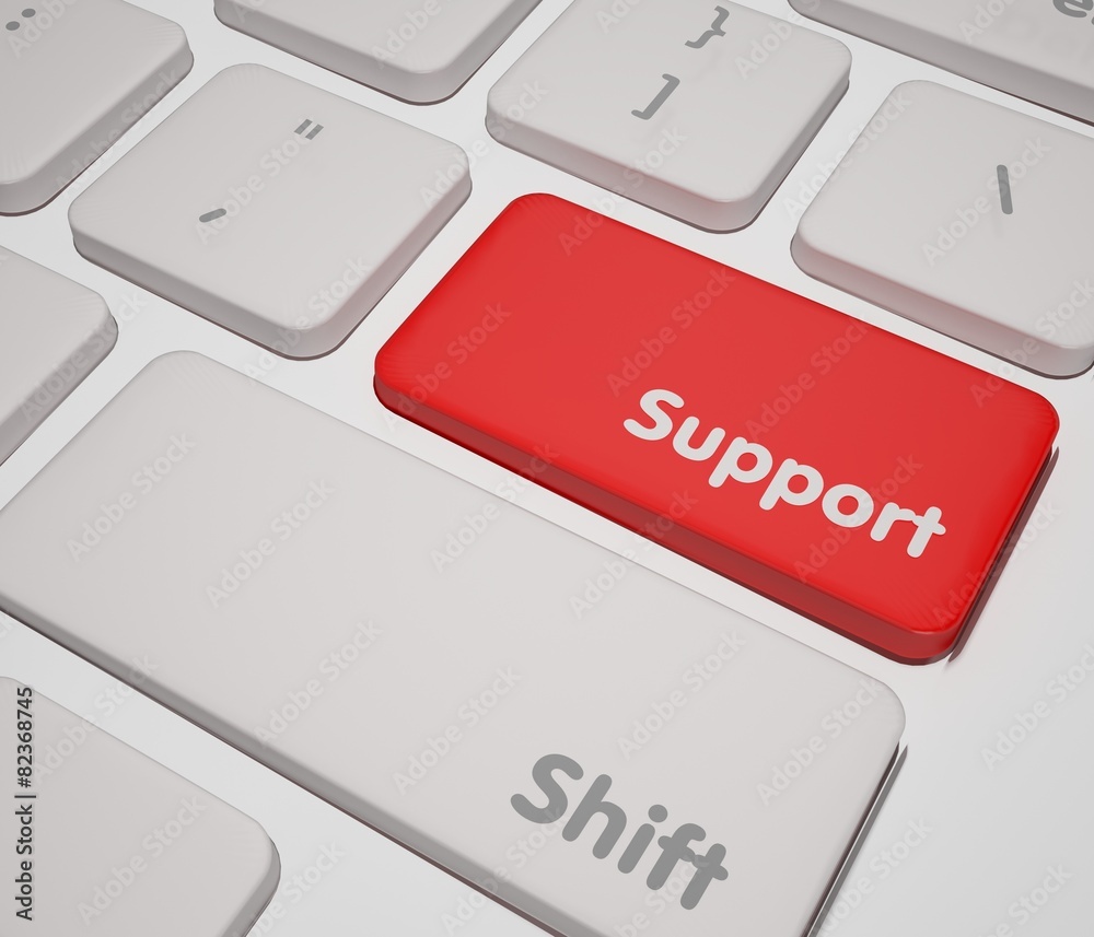 Support. 3D. Support Key