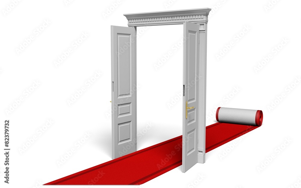 Red Carpet. 3D. Red Ð¡arpet - Door