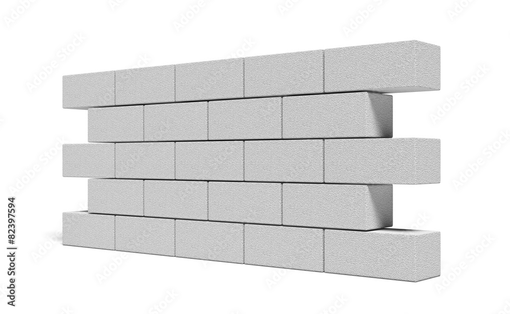 Brick. 3D. 3D Rendered Wall