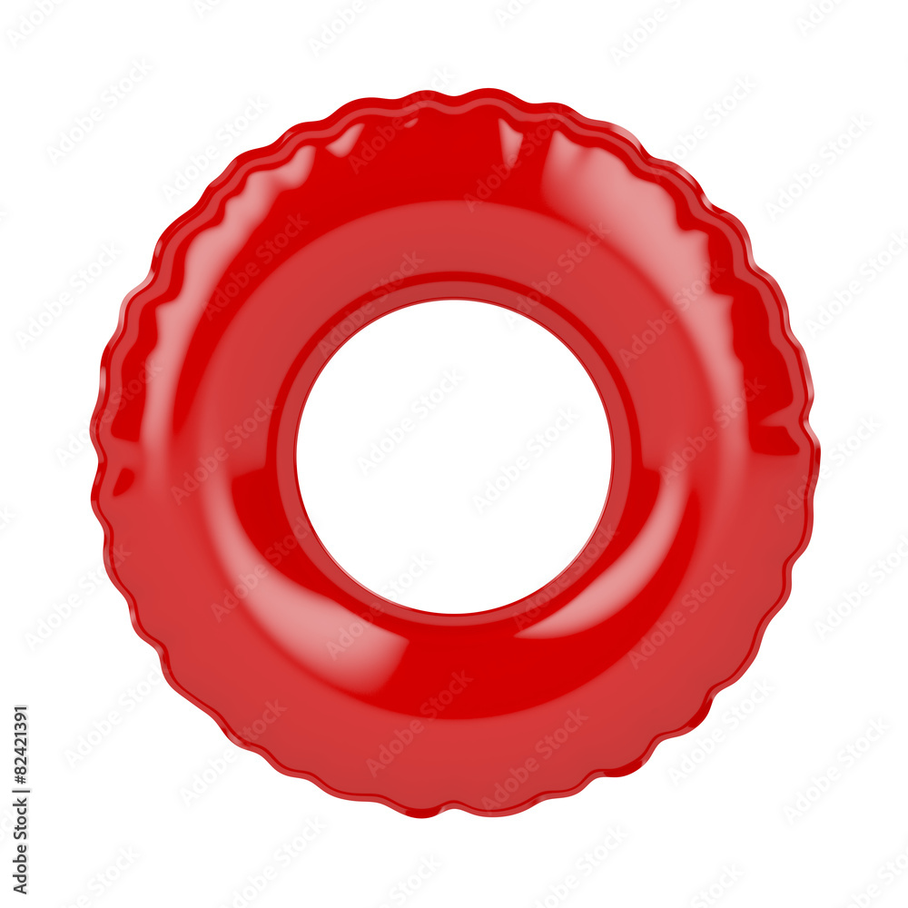 Red swim ring