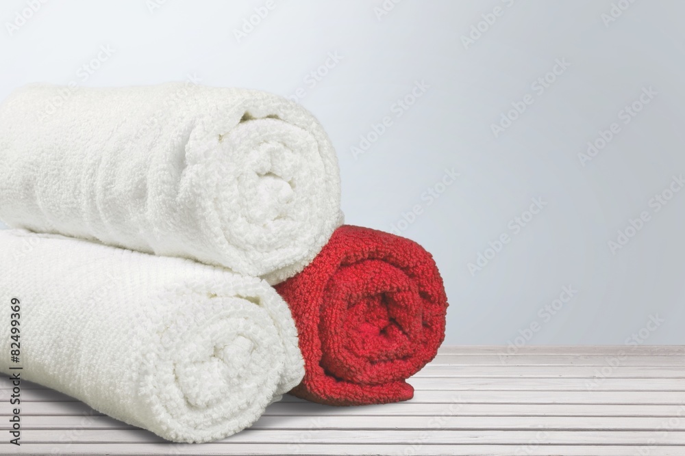 Towel. Rolled up Bath Towels