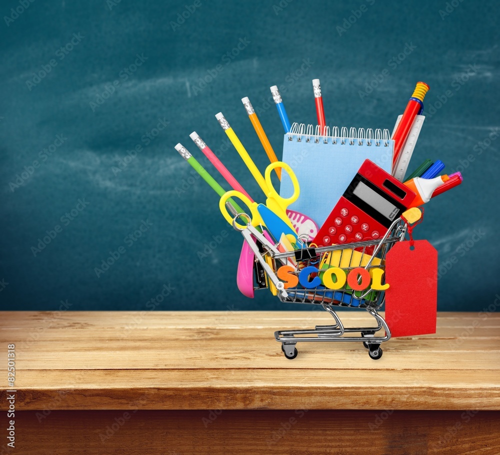 Education. Back to School Supplies Sale