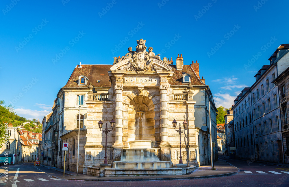 Fontaine de la place Jean-Cornet in Besancon, France