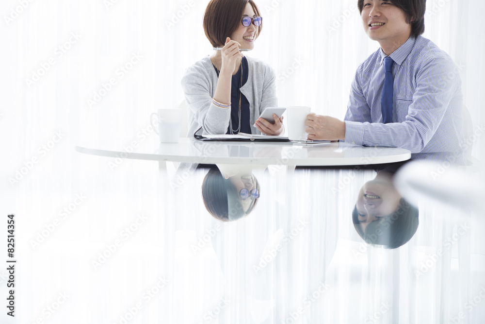 Young couple happy