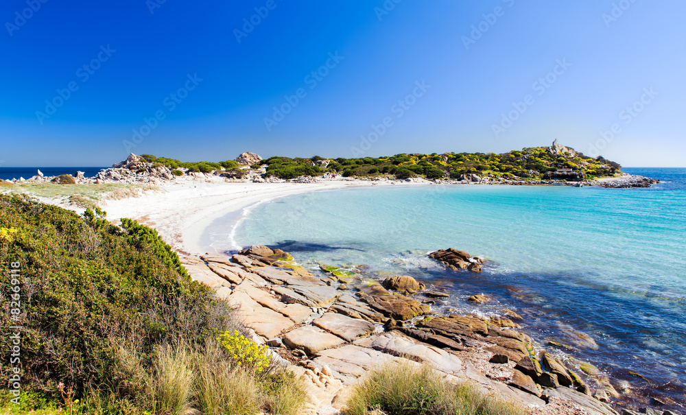 Spiaggia di Punta Molentis - Panorama