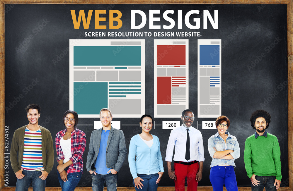 Web Design Network Website Ideas Media Information Concept