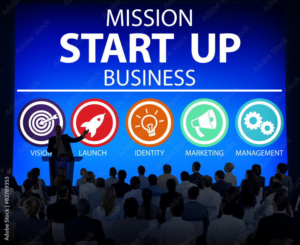 Mission Start Up Business Launch Team Success Concept