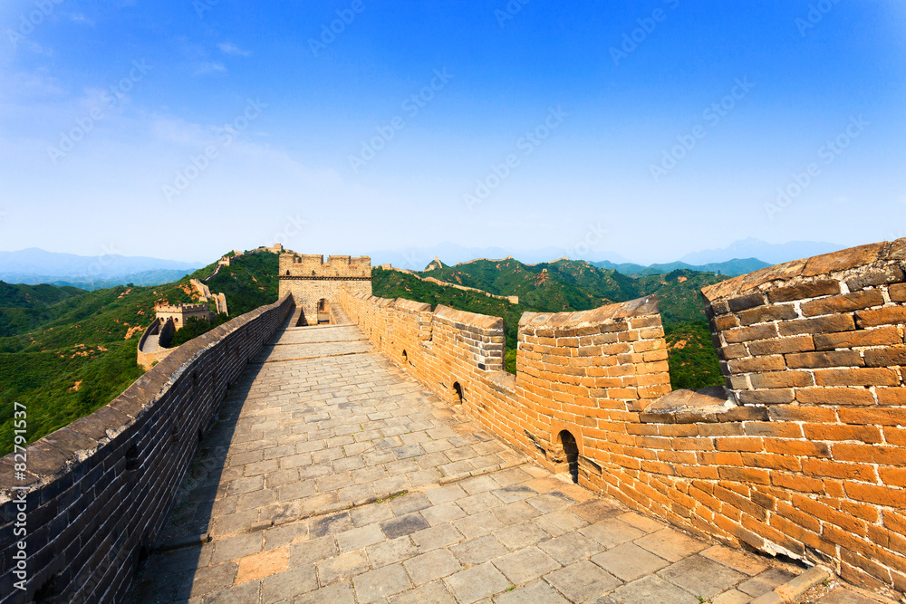 Great wall under sunshine