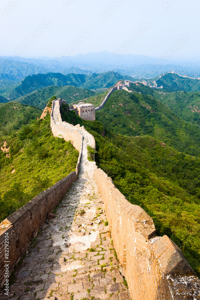 Great wall under sunshine