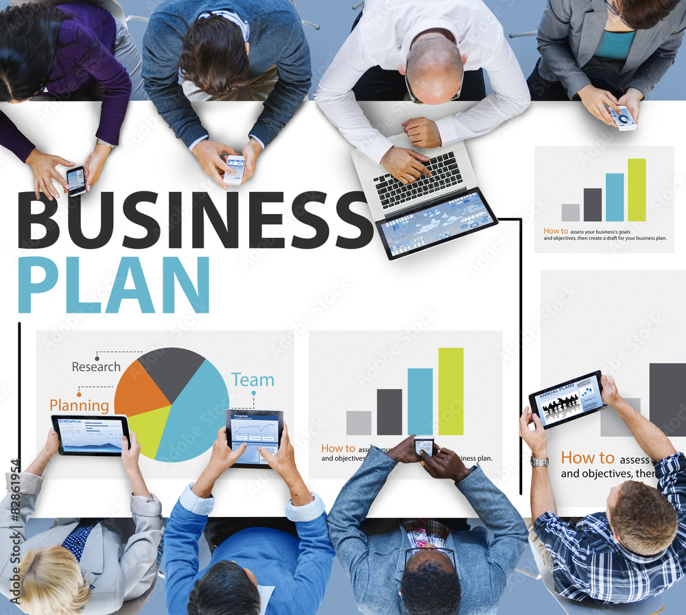 Business Plan Strategy Planning Information Statistics Concept