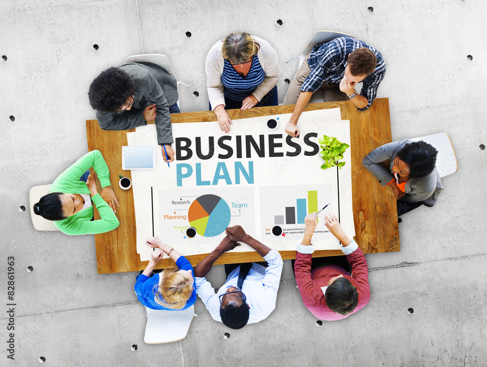 Business Plan Strategy Planning Information Statistics Concept