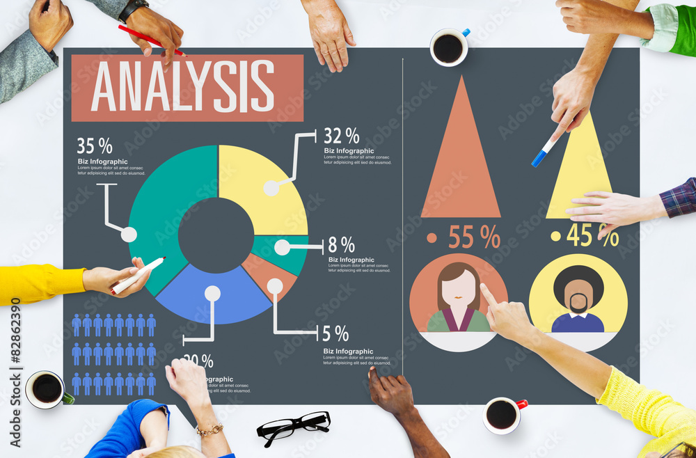 Analysis Analytic Marketing Sharing Graph Diagram Concept