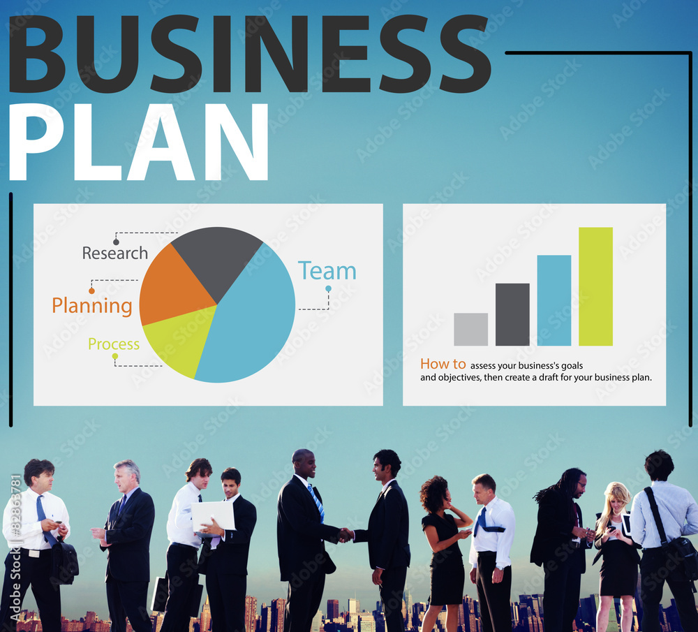 Business Plan Strategy Planning Information Statistics Concept