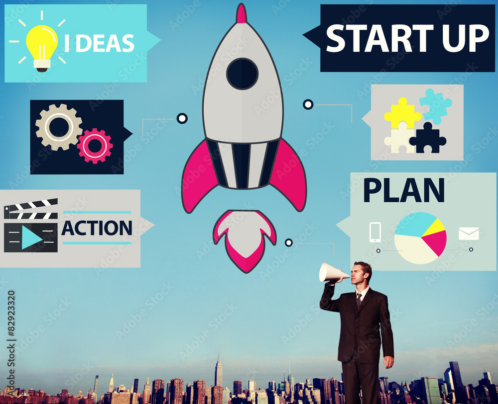 Start up Planning New Business Innovation Concept