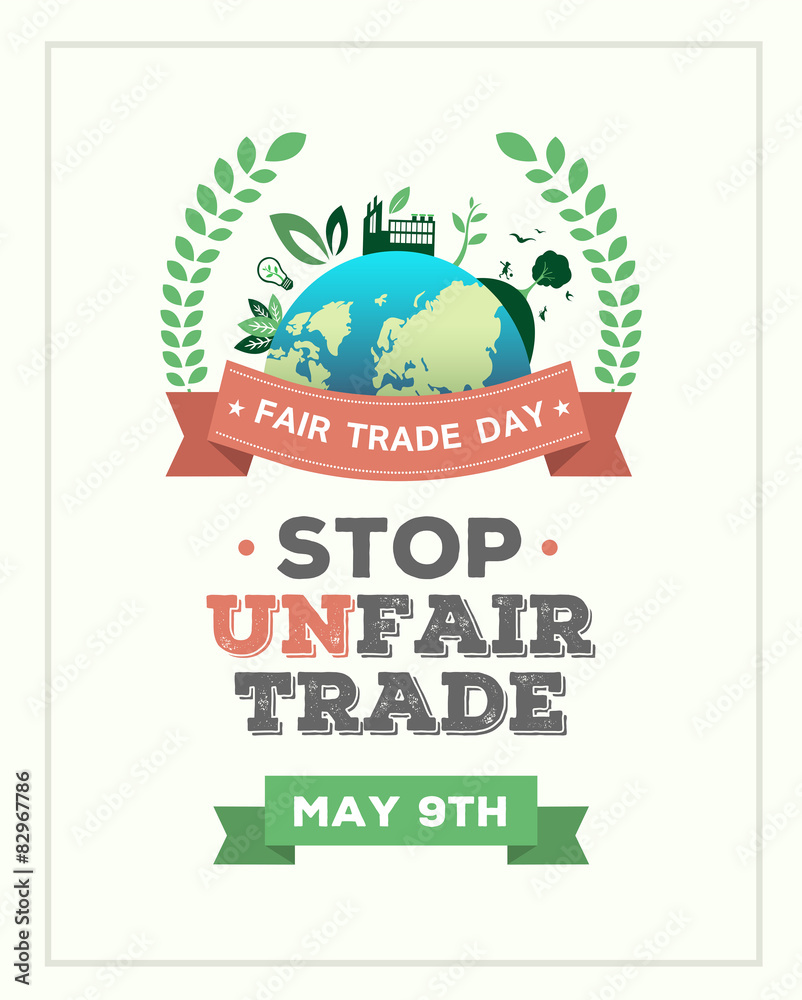 Fair Trade day vector