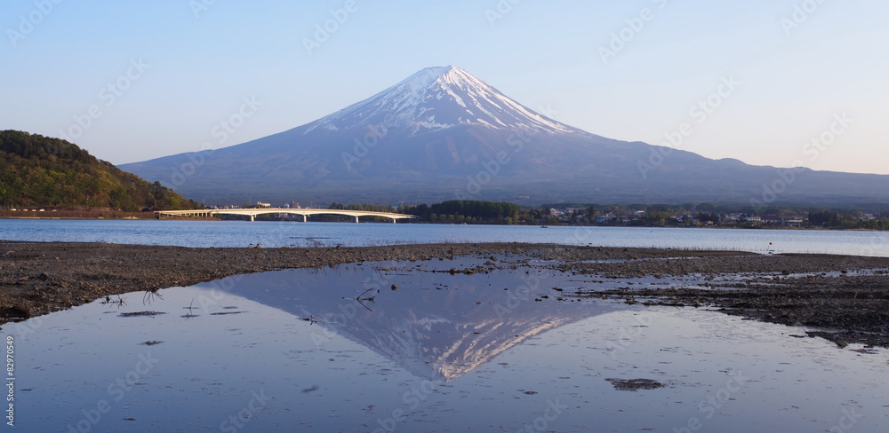 富士山和静冈出发的冬季列车