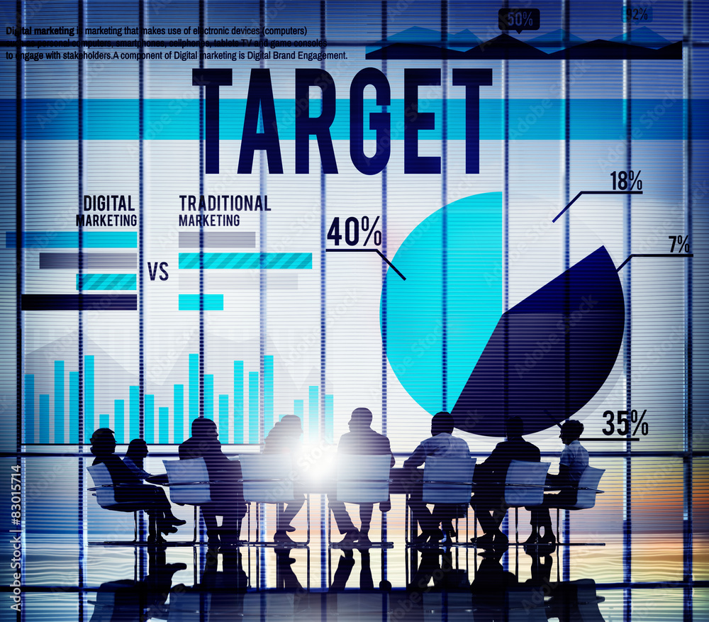 Target Marketing Costumer Business Strategy Concept