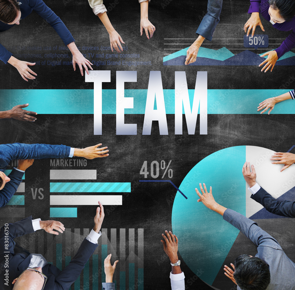 Team Teamwork Collaboration Unity Group Concept