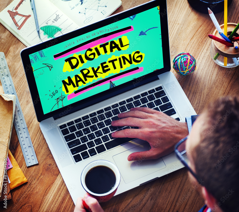 Digital Marketing Branding Strategy Online Media Concept