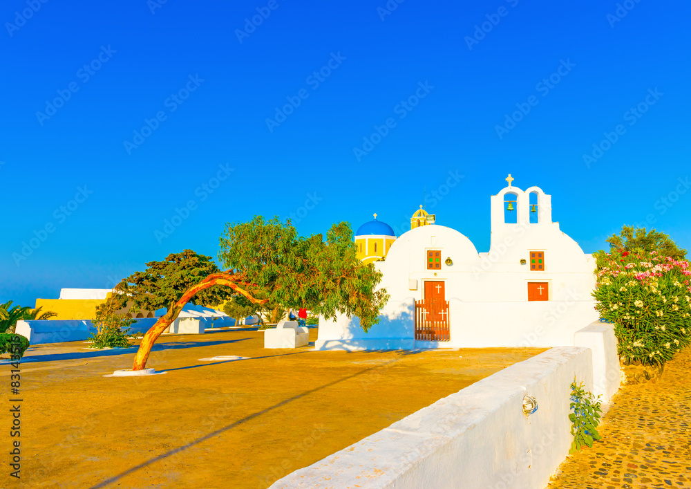 in Oia the most beautiful village of Santorini island in Greece