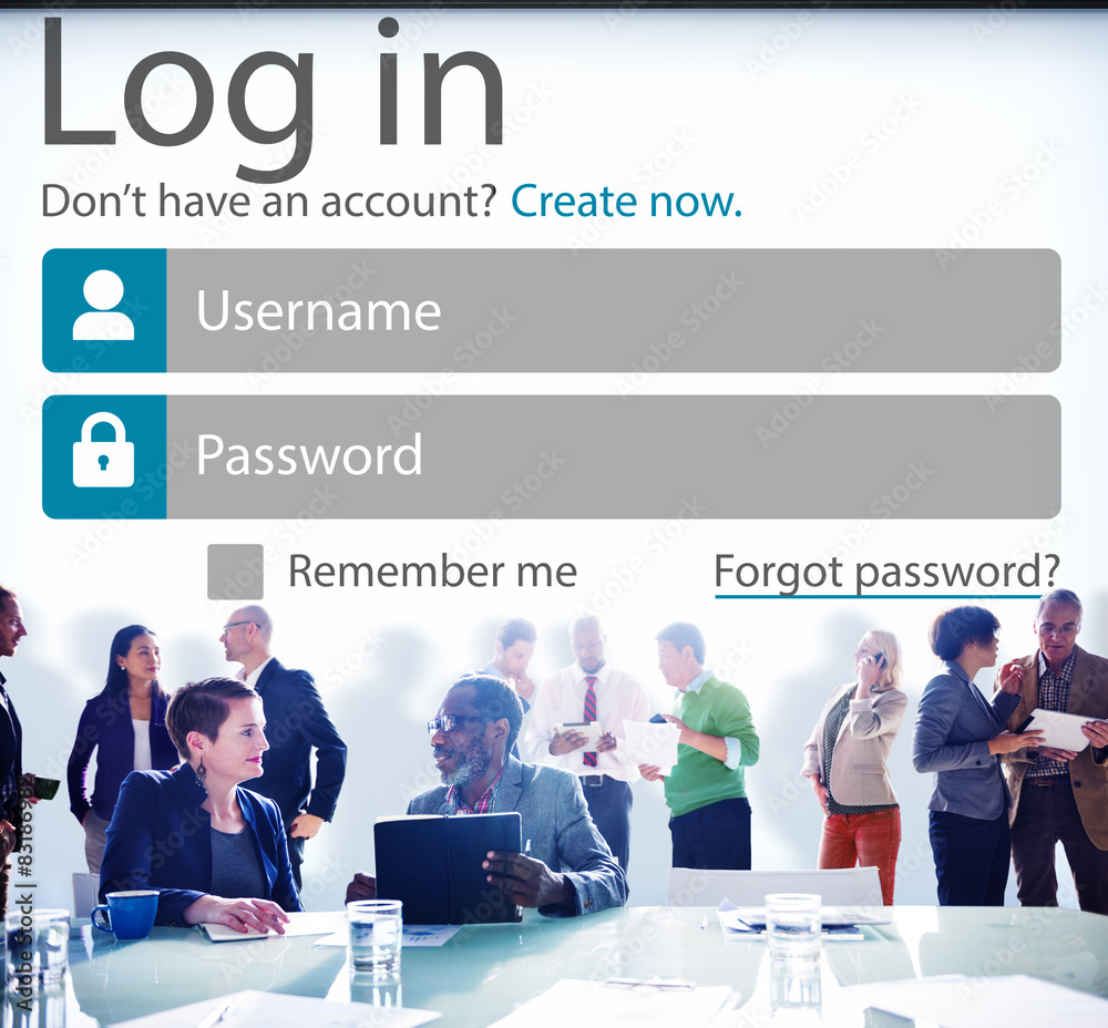 Log in Password Identity Internet Online Privacy Protection Conc