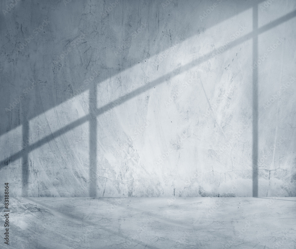 Concrete Room Corner Shadow Cement Wallpaper Concept