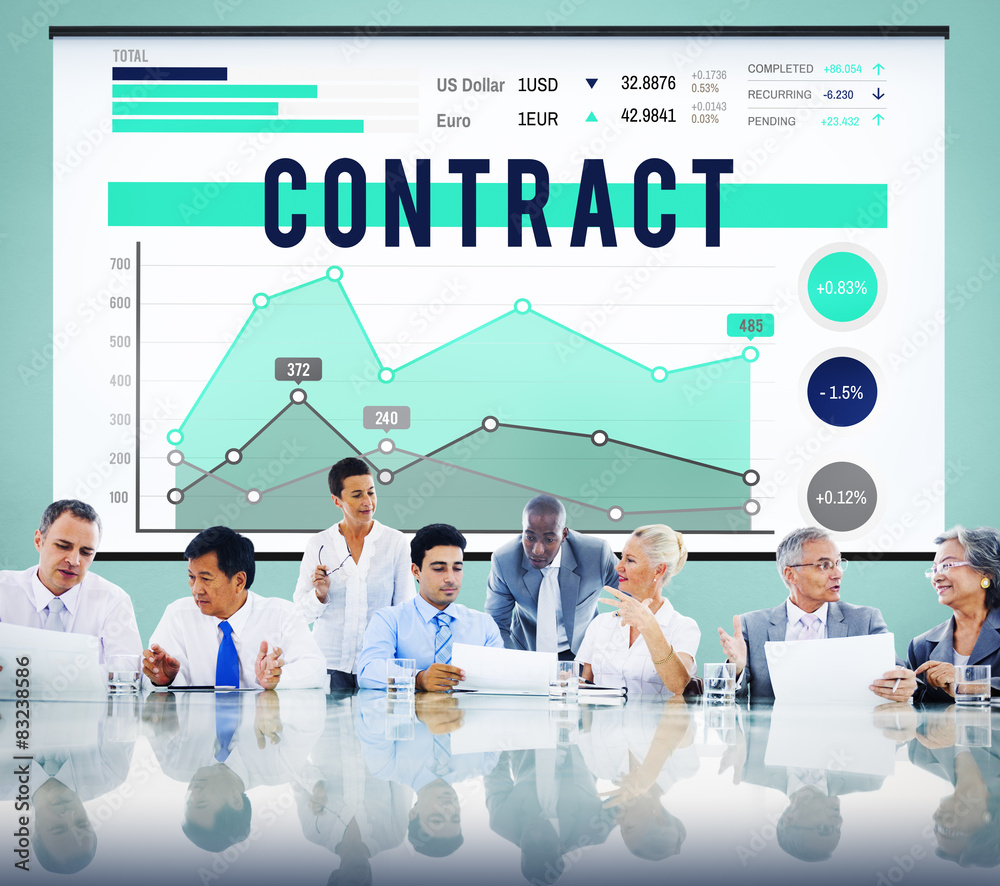 Contract Deal Business Marketing Strategy Concept